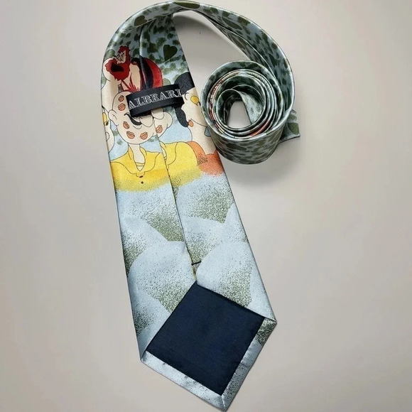 🌟✨2 for $30✨🌟 Vintage Albeari  Popeye And The Ladies Neck Tie - Picture 7 of 9
